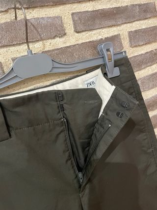 Pantalón Zara Verde Oliva