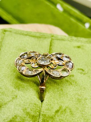 Sortija antigua oro con piedras