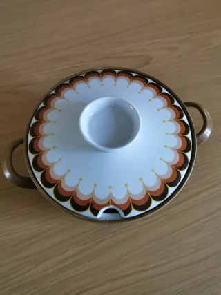 CASSERUOLA CERAMICA VINTAGE 23CM + COPERCHIO