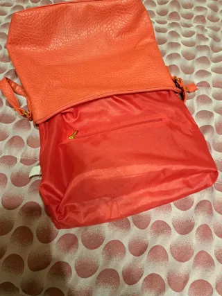 Borsa a spalla corallo