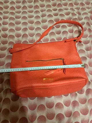 Borsa a spalla corallo