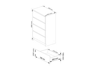 BONITA Y ECONOMICA! COMODA DE 4 CAJONES