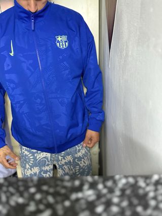 Chaqueta Nike FC Barcelona Azul y Verde