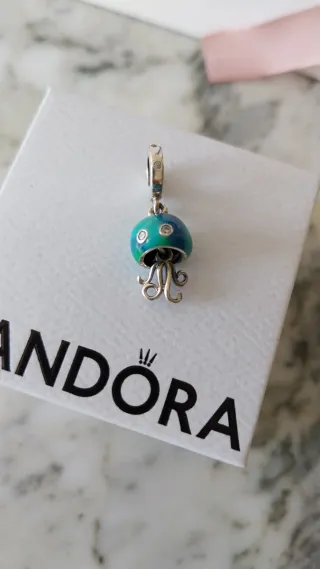 Charm Pandora Medusa Azul y Plata