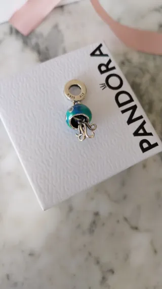 Charm Pandora Medusa Azul y Plata