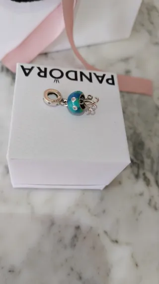 Charm Pandora Medusa Azul y Plata