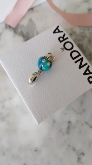 Charm Pandora Medusa Azul y Plata