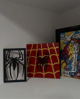 Cuadros Decorativos Superhéroes + Luz Led