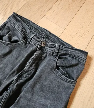 Jeans Skinny strappati neri uomo (tg. 44)