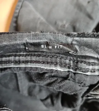 Jeans Skinny strappati neri uomo (tg. 44)