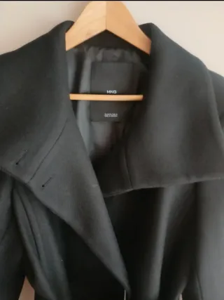 Abrigo largo Mango negro