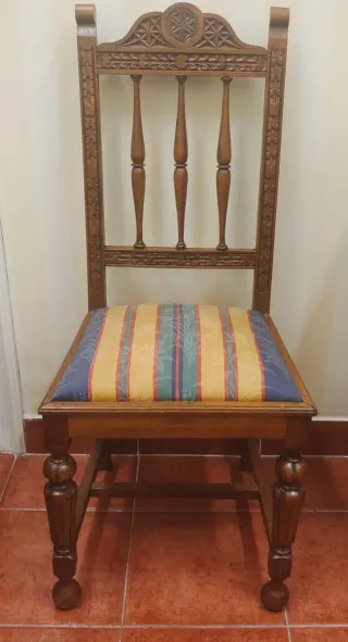 6 Sillas Madera Antiguas