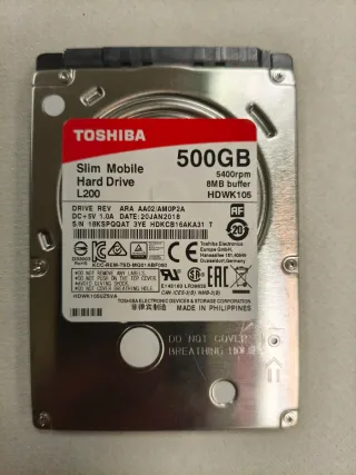 Disco Duro Toshiba 500GB