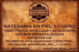 Funda descabello de cuero color Cereza.