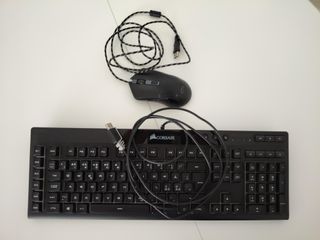 Teclado y Ratón Gaming Corsair y GXT.