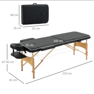 Camilla de masaje plegable nueva