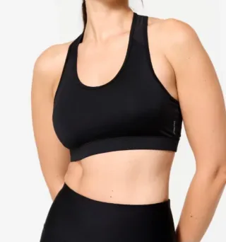 Sujetador deportivo Domyos negro mujer