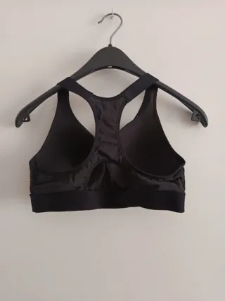 Sujetador deportivo Domyos negro mujer