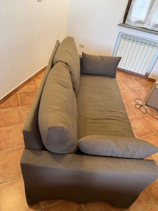 Divano Ikea HYLTARP Tessuto Marrone Grigio
