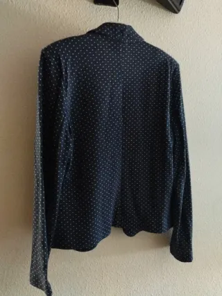 Blazer azul marino SINTY con lunares Talla 40