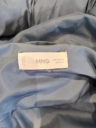 Plumífero Mango Talla XS Azul