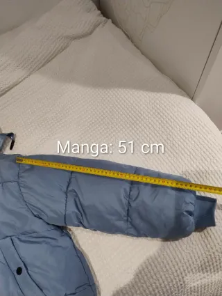 Plumífero Mango Talla XS Azul