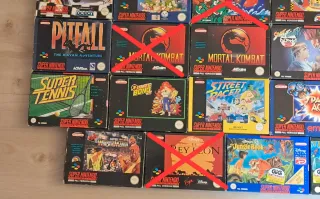 Lote 30 juegos Super Nintendo SNES PAL