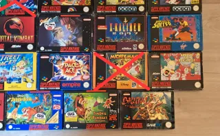 Lote 30 juegos Super Nintendo SNES PAL