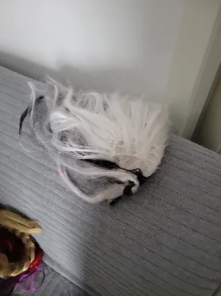 Lote pelucas disfraz rosa de regalo la última foto