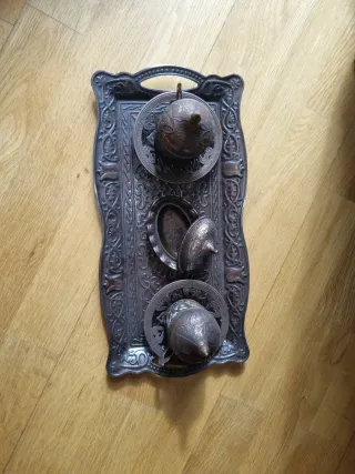 Juego de 2 tacitas turcas con bandeja