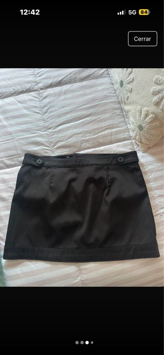 Falda cargo negra