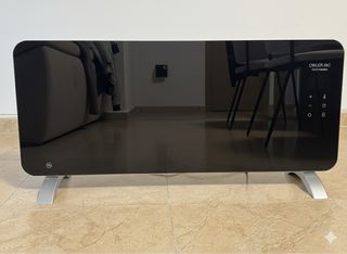 Estufa Cecotec Panel Cristal Negro