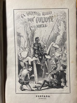 Antigua edición de Don Quijote de la Mancha