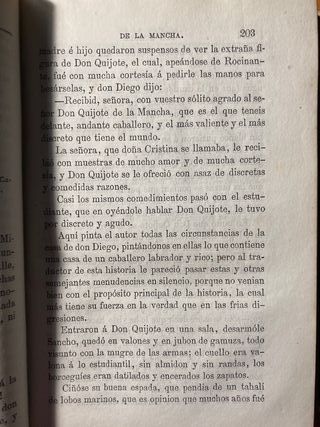 Antigua edición de Don Quijote de la Mancha