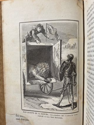Antigua edición de Don Quijote de la Mancha