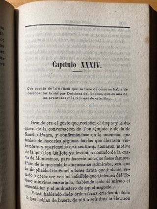 Antigua edición de Don Quijote de la Mancha