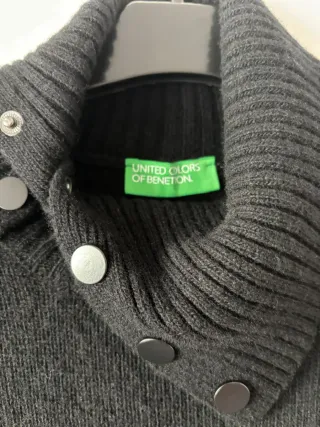 Vestido Jersey Benetton Negro