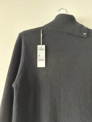 Vestido Jersey Benetton Negro