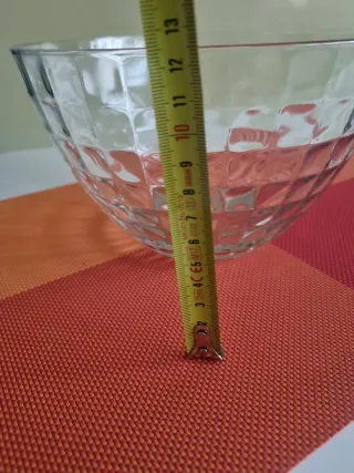 Vaso vintage in vetro decorato