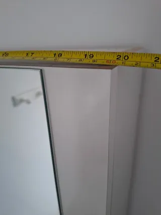 Mueble Zapatero Blanco con Espejo