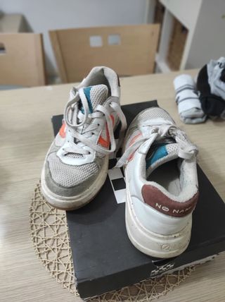 Zapatillas NO-NAME mujer blancas y naranjas