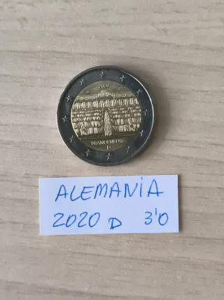 ALEMANIA. 8 Monedas 2 Euros Conmemorativas