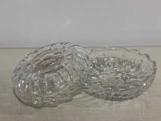 Joyero cristal labrado con detalle plata