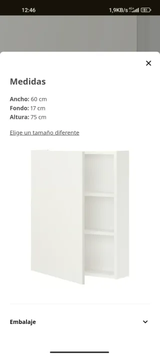 Armario Baño IKEA ENHET Blanco
