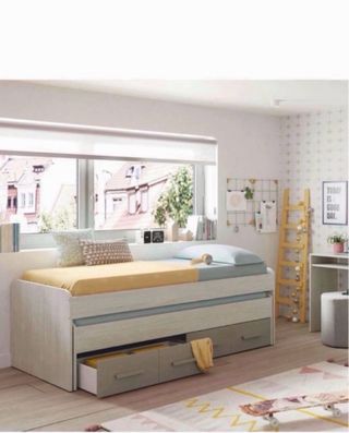 Cama nido 190x90 cm con 2 cajones