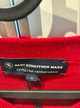 Jersey Hart Schaffner Marx Rojo V-Neck