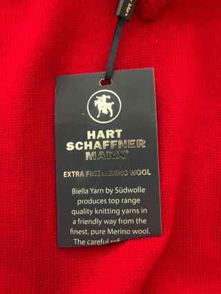 Jersey Hart Schaffner Marx Rojo V-Neck