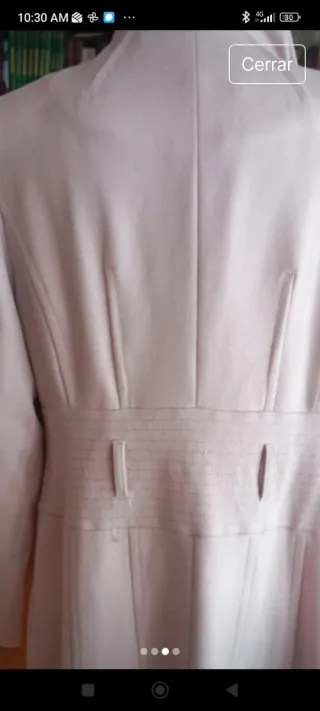 Abrigo rosa elegante