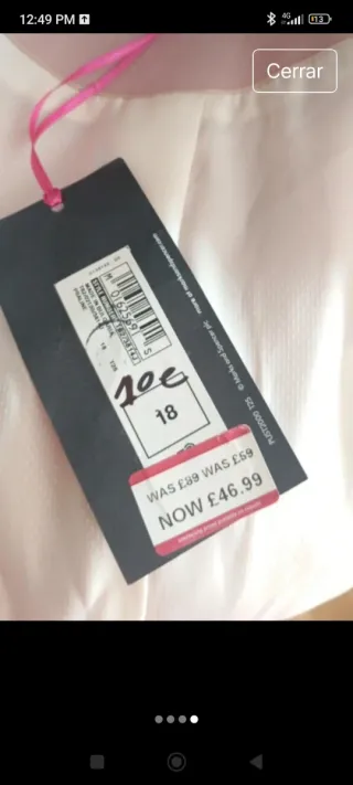 Abrigo rosa elegante