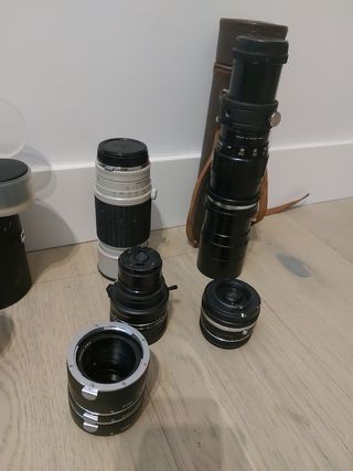 Lote 8 objetivos de cámara